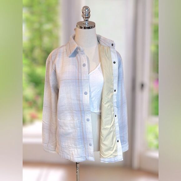 🔥 THE NORTH FACE Valley Twill Utility Button Down Flannel Jacket Coat Parka Siz - Picture 2 of 11